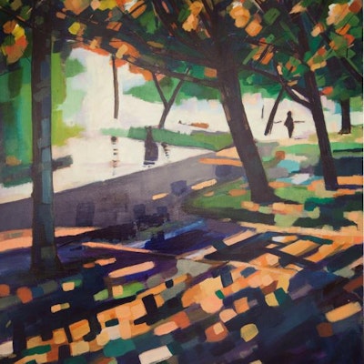 River Cherwell from Christ Church Meadows