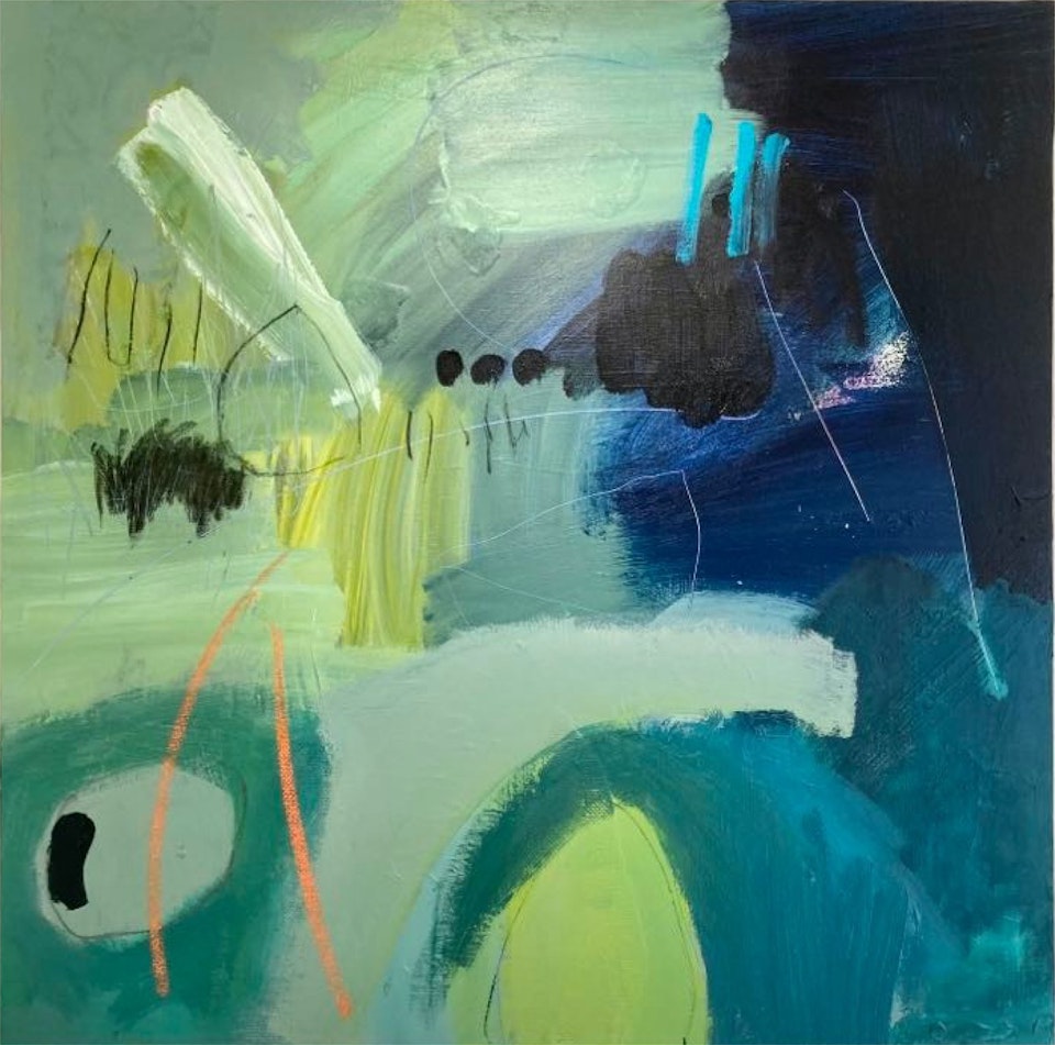 Alison BERRETT  'After The Rain'  oil on canvas 100 x 100 cm