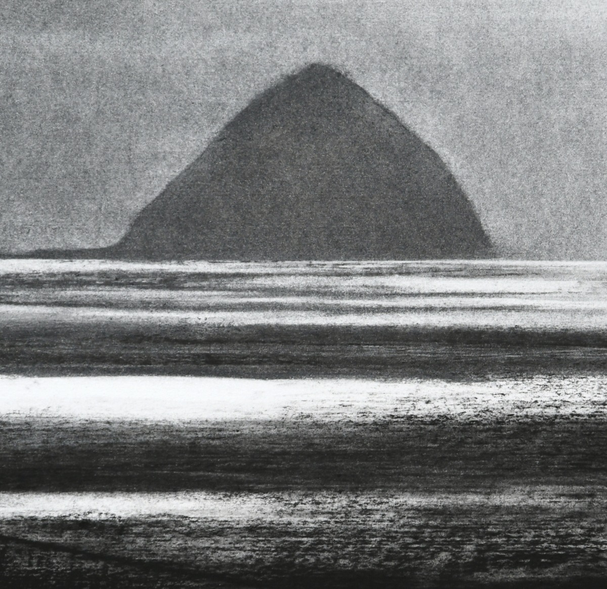Ailsa Craig from Kildonan (detail)