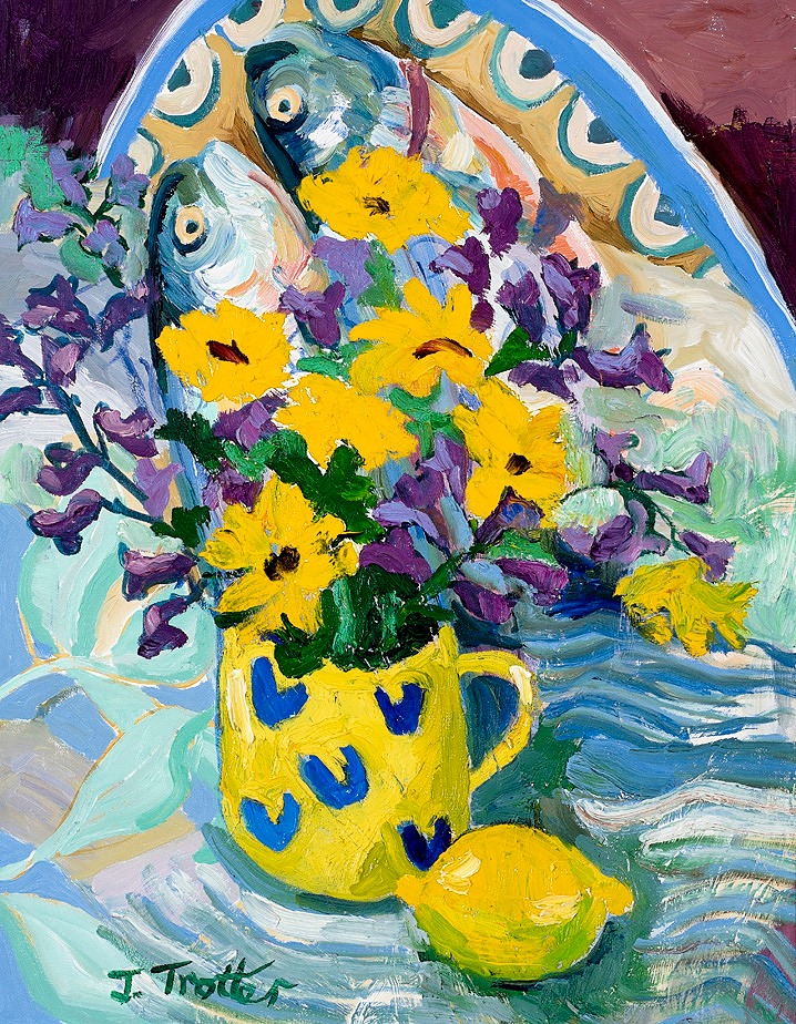 Yellow Jug with Fish 2018