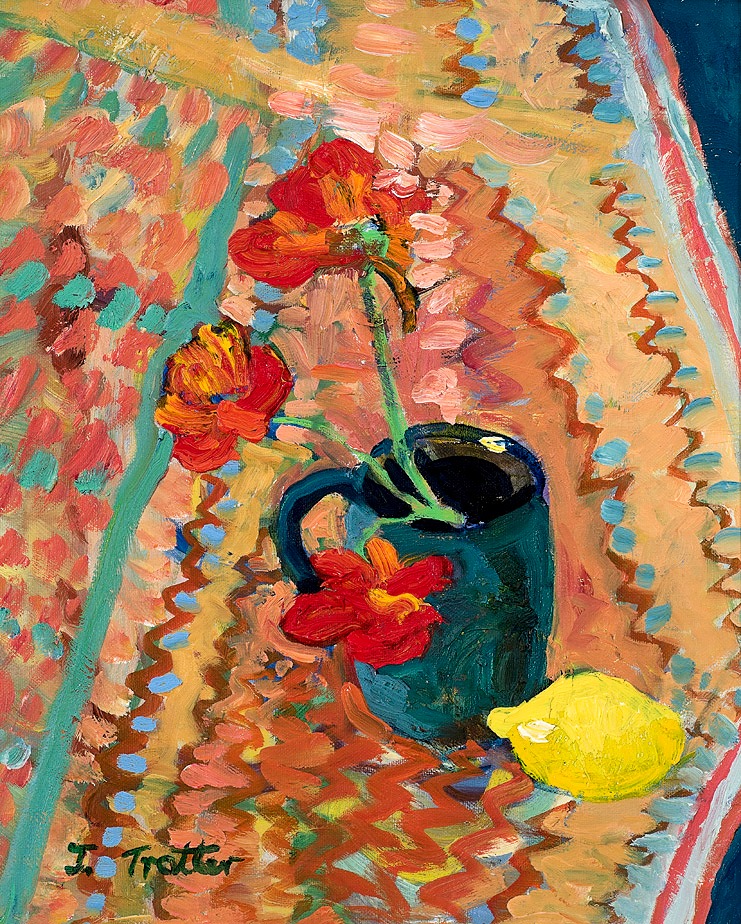 Three Nasturtiums with Jug 2018