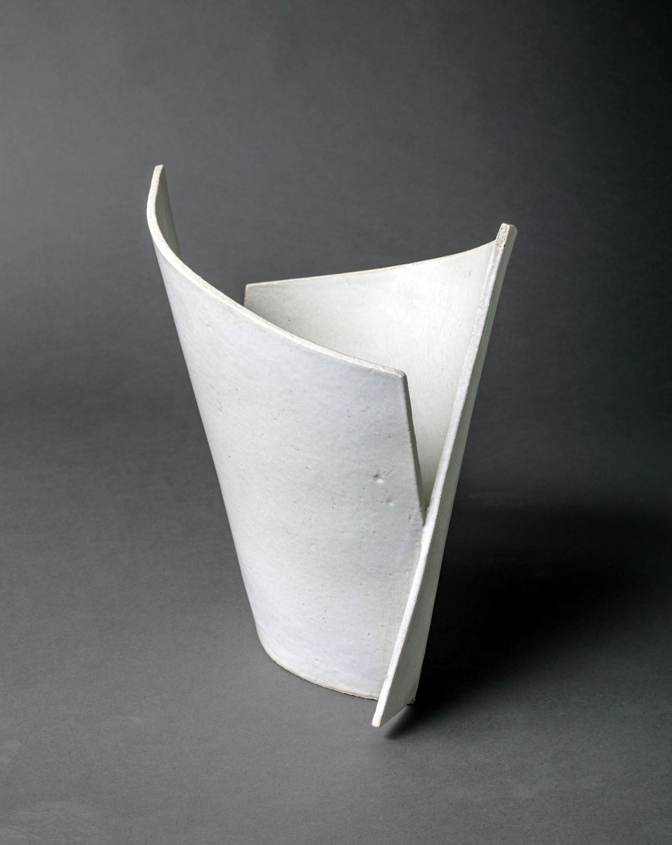 Leaning Slab in White I & II